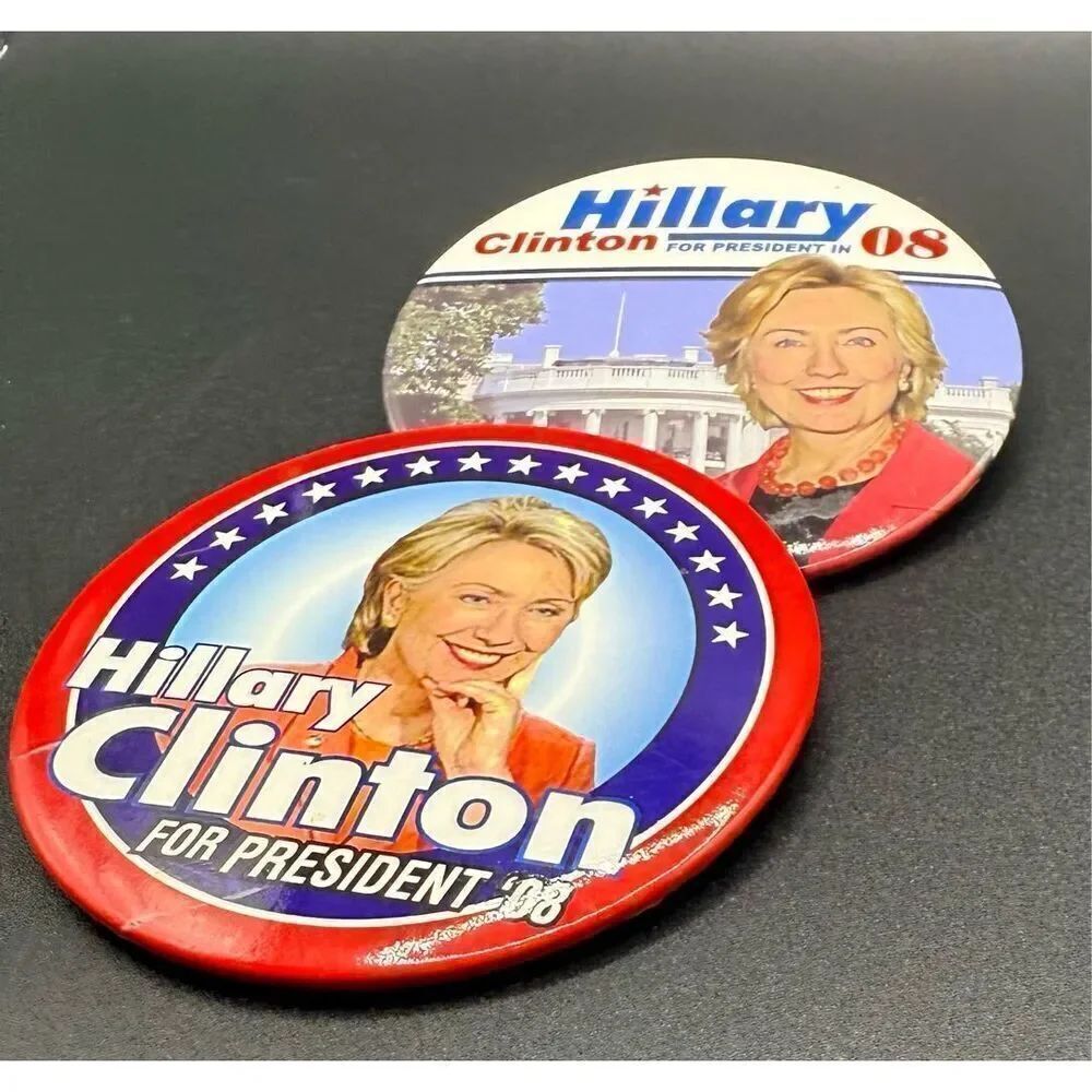 Hillary Clinton Presidential Campaign Buttons - Picture 4 of 8